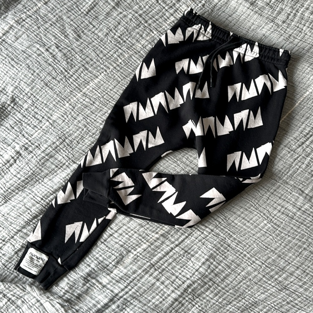 Nununu black and white pants.